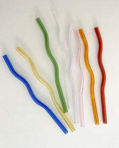 Wavy Glass Straws